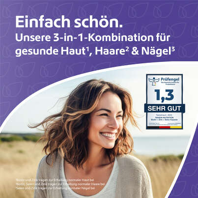 R(h)ein Nutrition Biotin+Zink+Selen für Haut, Haare &amp; Nägel Kapseln hochdosiert, A-Nr.: 5987146 - 02