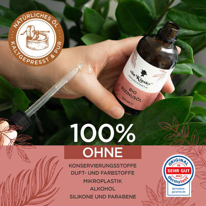 von Kinsky® Bio Rizinus Öl 100 % rein &amp; kaltgepresst für Haut &amp; Haare, A-Nr.: 5987413 - 03