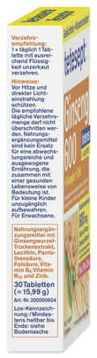 Sie sehen eine Packung TETESEPT Ginseng 600 Intens Tabletten 30 Stk, Produktbild: 02 TETESEPT Ginseng 600 Intens Tabletten 30 Stk, A-Nr.: 5973227 - 02