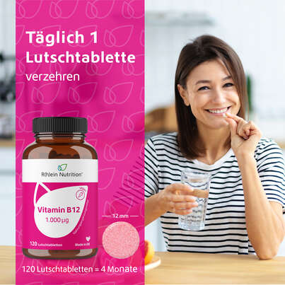 R(h)ein Nutrition Vitamin B12 1.000 µg Lutschtabletten hochdosiert, A-Nr.: 5987241 - 04