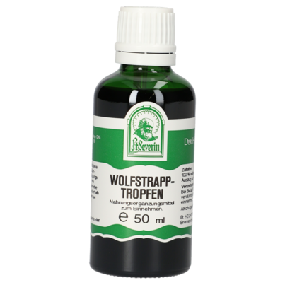 Sie sehen eine Packung WOLFSTRAPP TROPFEN 50 ML, Produktbild: 01 WOLFSTRAPP TROPFEN 50 ML, A-Nr.: 4485690 - 01