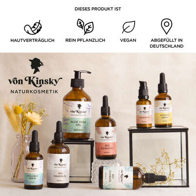 Sie sehen eine Packung von Kinsky® Bio Rizinus Öl 100 % rein & kaltgepresst für Haut & Haare, Produktbild: 08 von Kinsky® Bio Rizinus Öl 100 % rein & kaltgepresst für Haut & Haare, A-Nr.: 5987413 - 08
