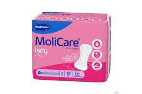 Inkontinenz Molicare Premium/lady Pad Tropfen 1 P12 12st, A-Nr.: 5933972 - 01