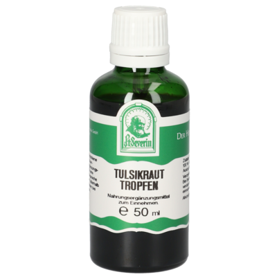 Sie sehen eine Packung TULSIKRAUT TROPFEN 50ML, Produktbild: 01 TULSIKRAUT TROPFEN 50ML, A-Nr.: 5832515 - 01