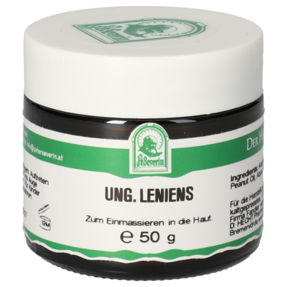 Sie sehen eine Packung UNGUENTUM LENIENS 50G, Produktbild: 01 UNGUENTUM LENIENS 50G, A-Nr.: 5730571 - 01