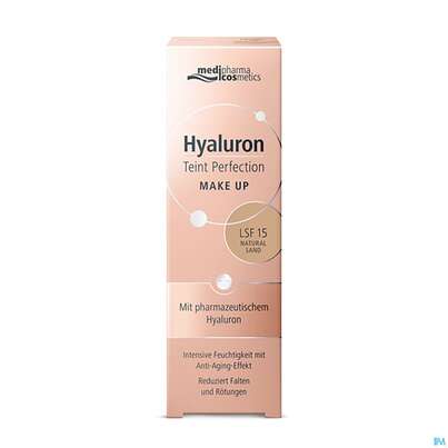 Sie sehen eine Packung Hyaluron Teint Perfection Make-up Natural Sand 30ml, Produktbild: 03 Hyaluron Teint Perfection Make-up Natural Sand 30ml, A-Nr.: 4834765 - 03