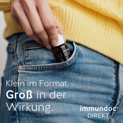 Sie sehen eine Packung immundoc® DIREKT Trinkfläschchen, Produktbild: 08 immundoc® DIREKT Trinkfläschchen, A-Nr.: 3896020 - 08
