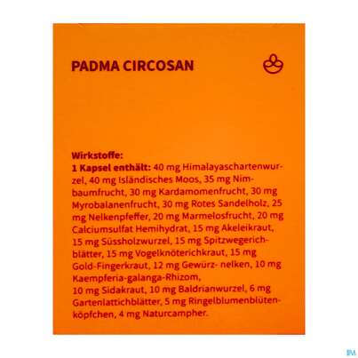 Sie sehen eine Packung Padma Circosan Kapseln 200st, Produktbild: 06 Padma Circosan Kapseln 200st, A-Nr.: 3780889 - 06