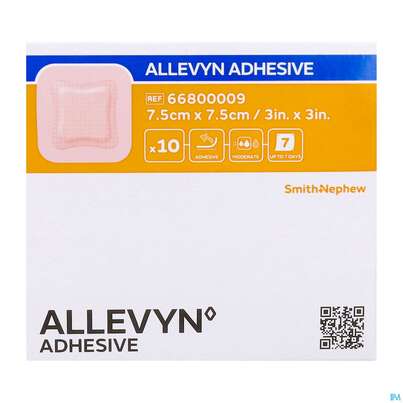 Wundverband Allevyn/polyurethan Adhesive 7,5x 7,5cm -tam 10st, A-Nr.: 4736620 - 02