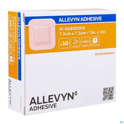 Wundverband Allevyn/polyurethan Adhesive 7,5x 7,5cm -tam 10st, A-Nr.: 4736620 - 07