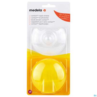 Brusthuetchen Medela Contact-brusthutchen +aufbewahrunsbox Gr M 2st, A-Nr.: 3248203 - 02