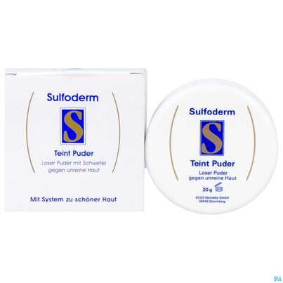 Sie sehen eine Packung Sulfoderm S Teint Kompakt-puder Natur 10g, Produktbild: 12 Sulfoderm S Teint Kompakt-puder Natur 10g, A-Nr.: 1843338 - 12