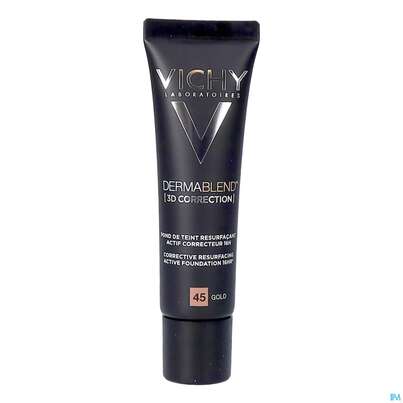 Sie sehen eine Packung Vichy Dermablend 3d Coverflow 45 Gold 30ml, Produktbild: 05 Vichy Dermablend 3d Coverflow 45 Gold 30ml, A-Nr.: 4436013 - 05