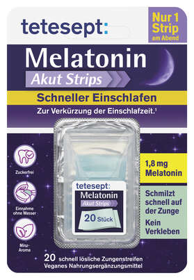 tetesept Melatonin Akut Strips 20St, A-Nr.: 6007121 - 01