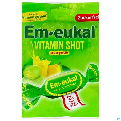 Em-eukal Bonbons Zuckerfrei Vitamin Shot Sauer 75g, A-Nr.: 5899525 - 02