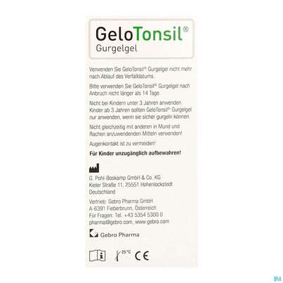 Sie sehen eine Packung Gelotonsil Gurgelgel 200ml, Produktbild: 03 Gelotonsil Gurgelgel 200ml, A-Nr.: 5911255 - 03