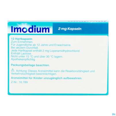Imodium Kapseln 2mg 12st, A-Nr.: 5510740 - 06