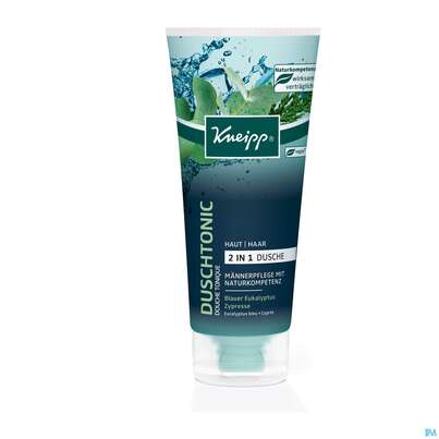 Sie sehen eine Packung Kneipp Dusch Tonic Maenner 2in1 Blauer Eykalyptus Zypresse 200ml, Produktbild: 01 Kneipp Dusch Tonic Maenner 2in1 Blauer Eykalyptus Zypresse 200ml, A-Nr.: 4837605 - 01