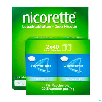 Nicorette Lutschtabl Freshmint 2mg 80st, A-Nr.: 5530151 - 01