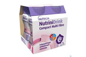 Nutrini/drink Flasche Comp Multifibre 125ml Erdbeere 4st, A-Nr.: 5857627 - 01