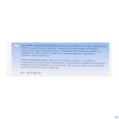 Okkluglas Uhrglasverband Selbstklebend 1st, A-Nr.: 3747231 - 11