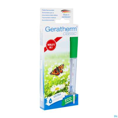 Thermometer-fieber Geratherm Classic Quecksilberfrei Inkl.schuettelhilfe 1st, A-Nr.: 3253782 - 02
