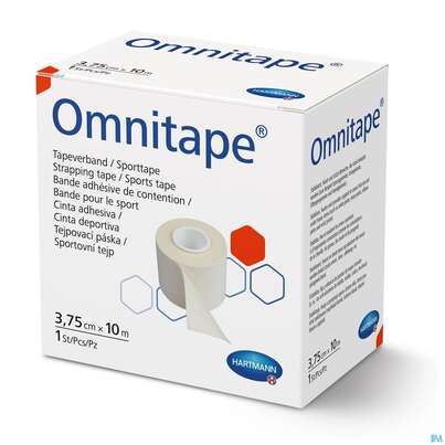 Sie sehen eine Packung Omnitape 10mx 3,75cm 1st, Produktbild: 02 Omnitape 10mx 3,75cm 1st, A-Nr.: 1520339 - 02