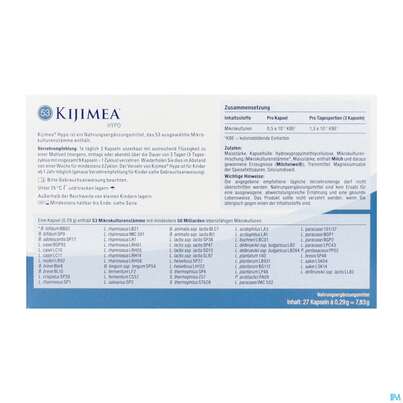 Sie sehen eine Packung Kijimea Kapseln Hypo 27st, Produktbild: 04 Kijimea Kapseln Hypo 27st, A-Nr.: 5916040 - 04