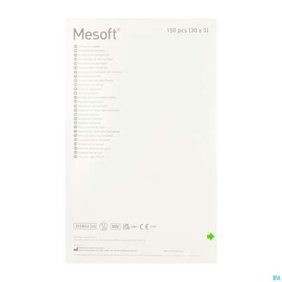 Vlieskompressen Mesoft/set Steril 10x 10cm 150st (30x5), A-Nr.: 1652331 - 04
