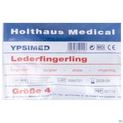 Sie sehen eine Packung Fingerlinge Leder/pharmag Gr 4 1st, Produktbild: 03 Fingerlinge Leder/pharmag Gr 4 1st, A-Nr.: 2679208 - 03