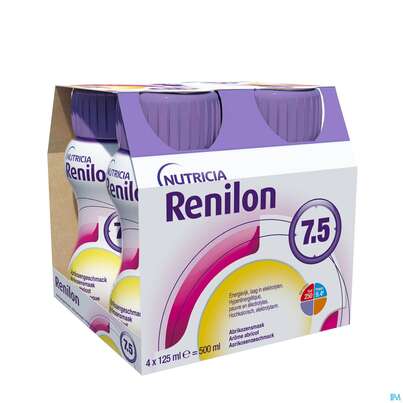 Renilon 125ml Vitalflasche 7.5 Aprikose 4st, A-Nr.: 4119749 - 04