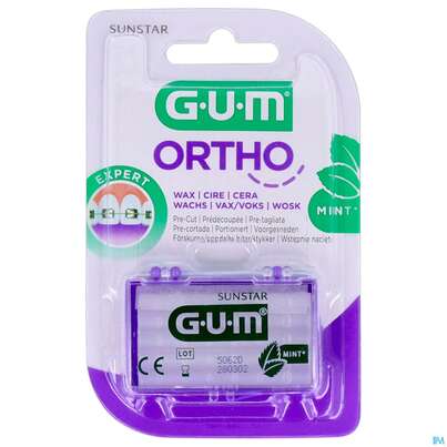 Sie sehen eine Packung Zahnpflege Gum Orthodontisches Wachs Minzgeschmack Nr 724 1st, Produktbild: 02 Zahnpflege Gum Orthodontisches Wachs Minzgeschmack Nr 724 1st, A-Nr.: 5632101 - 02