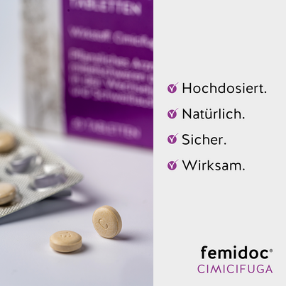 femidoc CIMICIFUGA 13 mg Filmtabletten, A-Nr.: 5533787 - 05