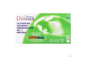 Untersuchungshandschuhe -dumax Latex Puderfrei Xs 100st, A-Nr.: 2995435 - 01