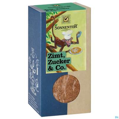 Sie sehen eine Packung Sonnentor Bio Zimt Zucker +co 01261 90g, Produktbild: 02 Sonnentor Bio Zimt Zucker +co 01261 90g, A-Nr.: 5862373 - 02