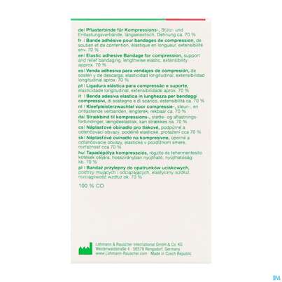 Sie sehen eine Packung Pflasterbinden Porelast Laengselast.ungedehnt 2,5mx 10cm 1st, Produktbild: 08 Pflasterbinden Porelast Laengselast.ungedehnt 2,5mx 10cm 1st, A-Nr.: 5026429 - 08