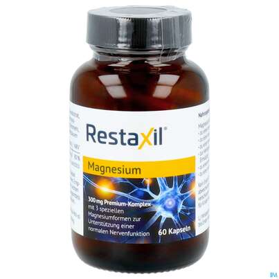 Sie sehen eine Packung Magnesium Kapseln Restaxil 60st, Produktbild: 02 Magnesium Kapseln Restaxil 60st, A-Nr.: 5934807 - 02