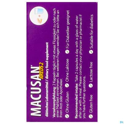 Sie sehen eine Packung Macusan Kapseln Areds2 180st, Produktbild: 07 Macusan Kapseln Areds2 180st, A-Nr.: 5916637 - 07