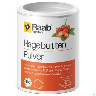 Sie sehen eine Packung Hagebutten Pulver Bio Raab 150g, Produktbild: 03 Hagebutten Pulver Bio Raab 150g, A-Nr.: 5870438 - 03