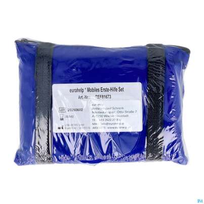 Sie sehen eine Packung Erste Hilfe Eurohelp Mobiles Reiseset/sport Gr.185x130mm Blau +inha 1st, Produktbild: 03 Erste Hilfe Eurohelp Mobiles Reiseset/sport Gr.185x130mm Blau +inha 1st, A-Nr.: 3840947 - 03