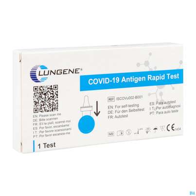 Sie sehen eine Packung Diagnostika U.zubehoer Clungene Covid19 Selbsttest 1st, Produktbild: 02 Diagnostika U.zubehoer Clungene Covid19 Selbsttest 1st, A-Nr.: 5911226 - 02