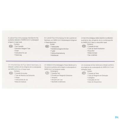 Sie sehen eine Packung Diagnostika U.zubehoer Clungene Covid19 Selbsttest 1st, Produktbild: 03 Diagnostika U.zubehoer Clungene Covid19 Selbsttest 1st, A-Nr.: 5911226 - 03