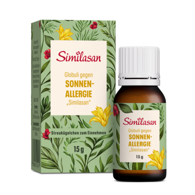 Sie sehen eine Packung Globuli gegen Sonnenallergie „Similasan“, Produktbild: 01 Globuli gegen Sonnenallergie „Similasan“, A-Nr.: 2425471 - 01