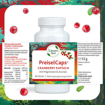 Preisel-Caps mit Cranberry, Magnesium und Acerola 90 Stück, A-Nr.: 2749647 - 04