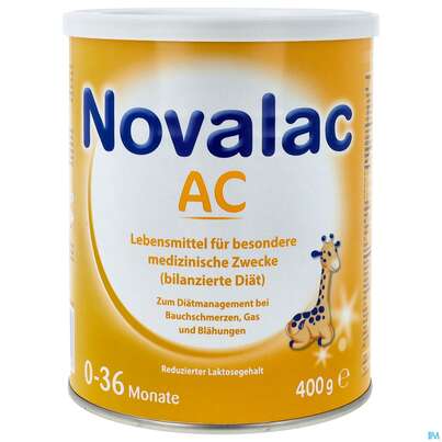 Sie sehen eine Packung Novalac Ac 400g, Produktbild: 01 Novalac Ac 400g, A-Nr.: 3170820 - 01