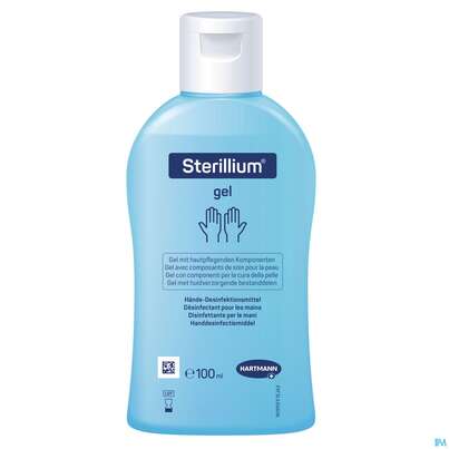Sie sehen eine Packung Sterillium Haendedesinfektion Gel 100ml, Produktbild: 03 Sterillium Haendedesinfektion Gel 100ml, A-Nr.: 3836058 - 03