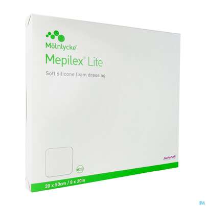 Wundverband Mepilex Silikon Lite 20x 50cm 4st, A-Nr.: 4100141 - 02