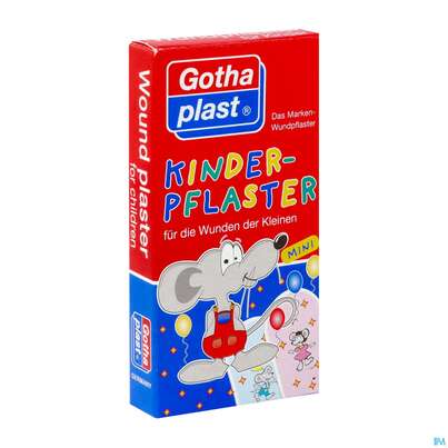 Sie sehen eine Packung Kinderpflaster Gothaplast Mini Maus 20st, Produktbild: 02 Kinderpflaster Gothaplast Mini Maus 20st, A-Nr.: 3425987 - 02