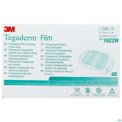 Sie sehen eine Packung Tegaderm Film Transparent 4,4cm 1622w 100st, Produktbild: 01 Tegaderm Film Transparent 4,4cm 1622w 100st, A-Nr.: 2992224 - 01