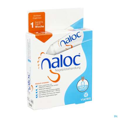Sie sehen eine Packung Nagel Pilz Naloc Lösung 10ml, Produktbild: 04 Nagel Pilz Naloc Lösung 10ml, A-Nr.: 3990635 - 04
